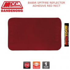 B489R SPITFIRE REFLECTOR ADHESIVE RED RECT