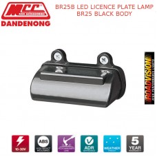 BR25B LED LICENCE PLATE LAMP BR25 BLACK BODY