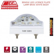 BR45W LED LICENCE PLATE LAMP BR45 WHITE BODY