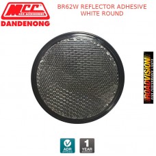 BR62W REFLECTOR ADHESIVE WHITE ROUND