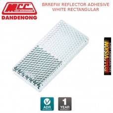 BRREFW REFLECTOR ADHESIVE WHITE RECTANGULAR