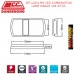 BTL124W-MV LED COMBINATION LAMP SINGLE 124 S/T/I/L