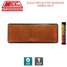 EL61A REFLECTOR ADHESIVE AMBER RECT