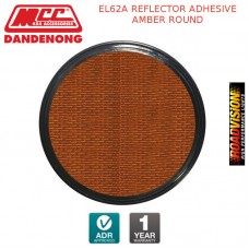 EL62A REFLECTOR ADHESIVE AMBER ROUND