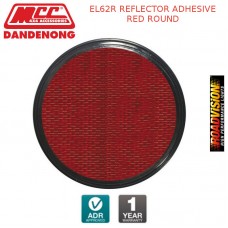 EL62R REFLECTOR ADHESIVE RED ROUND