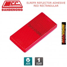 ELREFR REFLECTOR ADHESIVE RED RECTANGULAR