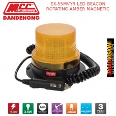 EX-55MVYR LED BEACON ROTATING AMBER MAGNETIC