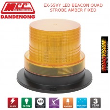 EX-55VY LED BEACON QUAD STROBE AMBER FIXED