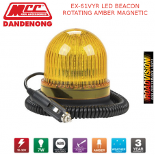 EX-61VYR LED BEACON ROTATING AMBER MAGNETIC