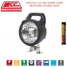 HID3337-24 HID WORK LAMP MUSTANG ROUND SPOT