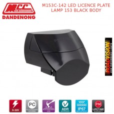 M153C-142 LED LICENCE PLATE LAMP 153 BLACK BODY