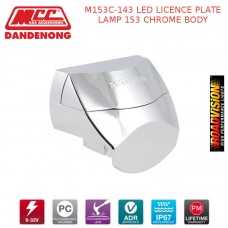 M153C-143 LED LICENCE PLATE LAMP 153 CHROME BODY