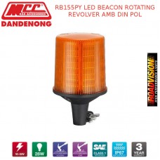 RB155PY LED BEACON ROTATING REVOLVER AMB DIN POL