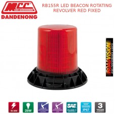 RB155R LED BEACON ROTATING REVOLVER RED FIXED