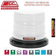 RB165W LED BEACON ROTATING WHITE FIXED