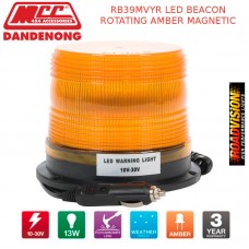 RB39MVYR LED BEACON ROTATING AMBER MAGNETIC