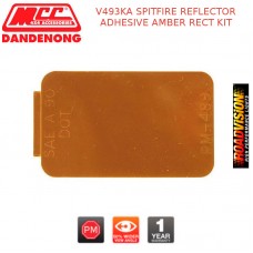 V493KA SPITFIRE REFLECTOR ADHESIVE AMBER RECT KIT