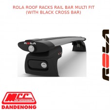 ROLA ROOF RACK SET FITS MITSUBISHI PAJERO - NW-OCT 2011 - JUN 2014 (BLACK)