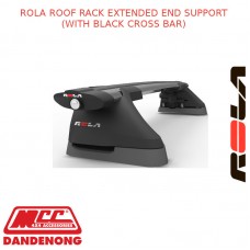 ROLA ROOF RACK SET FOR NISSAN DUALIS - BLACK (EXTENDED)