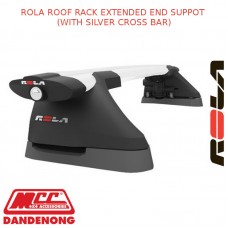 ROLA ROOF RACK SET FOR HYUNDAI ACCENT JUL 13 ON 4D SEDAN SILVER (EXTENDED)