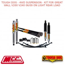 TOUGH DOG - 4WD SUSPENSION - KIT FOR GREAT WALL V200, V240 06/09 ON LIGHT REAR LOAD