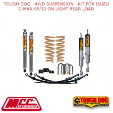 TOUGH DOG - 4WD SUSPENSION - KIT FOR ISUZU D-MAX 05/12 ON LIGHT REAR LOAD