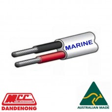 1M OF 2 CORE 3MM WIRE MARINE TINNED COPPER TRAILER CABLE BOAT 12V TWIN METRES