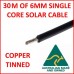 100M OF SINGLE CORE SOLAR WIRE 6MM PHOTOVOLTAIC UV STABLE COPPER TINNED CABLE 