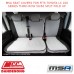 MSA SEAT COVERS FITS TOYOTA LC 100 SERIES THIRD ROW 50/50 SPLIT FOLD UP